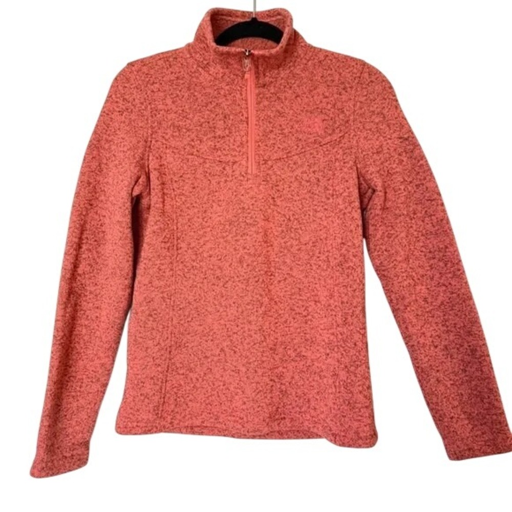 The North Face Women's Maggy Sweater Fleece ¼ Zip Coral S